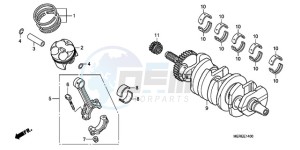 CBF600NA9 Europe Direct - (ED / ABS 25K) drawing CRANKSHAFT/PISTON