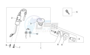 V7 Special 750 USA-CND drawing Lock hardware kit