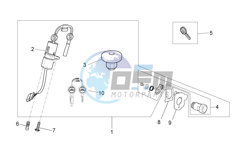 Lock hardware kit