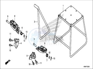 CRF250RH Europe Direct - (ED) drawing STAND/STEP