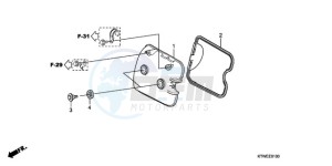 SH300AR9 Europe Direct - (ED / ABS SPC) drawing CYLINDER HEAD COVER