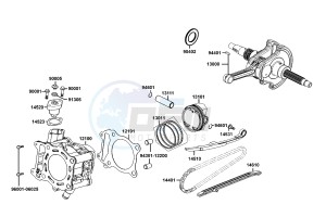 DOWNTOWN 300 I ABS drawing Cylinder  - Piston  - Crankshaft