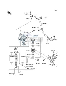 Z1000 ZR1000DCFA FR GB XX (EU ME A(FRICA) drawing Rear Master Cylinder