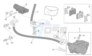 Atlantic 500 drawing Rear master brake cylinder