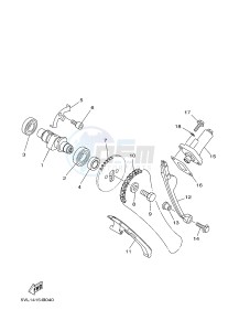 YBR125EGS (43B9) drawing CAMSHAFT & CHAIN