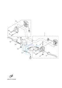 YW125CB BW'S 125 (37D7) drawing HANDLE SWITCH & LEVER