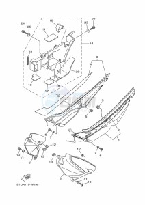 XT250 XT250M (B1UC) drawing SIDE COVER