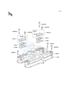 KZ 1000 P [POLICE 1000] (P20-P24) [POLICE 1000] drawing CYLINDER HEAD COVER