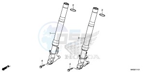 CBR1000SAG CBR1000 ED drawing FRONT FORK (CBR1000S/ SA)