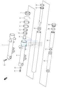 SV650 (E2) drawing FRONT FORK DAMPER (MODEL K1)