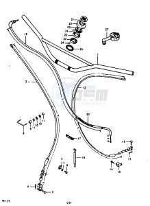 RM125 (N-T) drawing HANDLEBAR