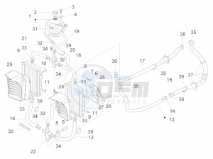 GTS 300 IE ABS E4 (APAC) drawing Cooling system