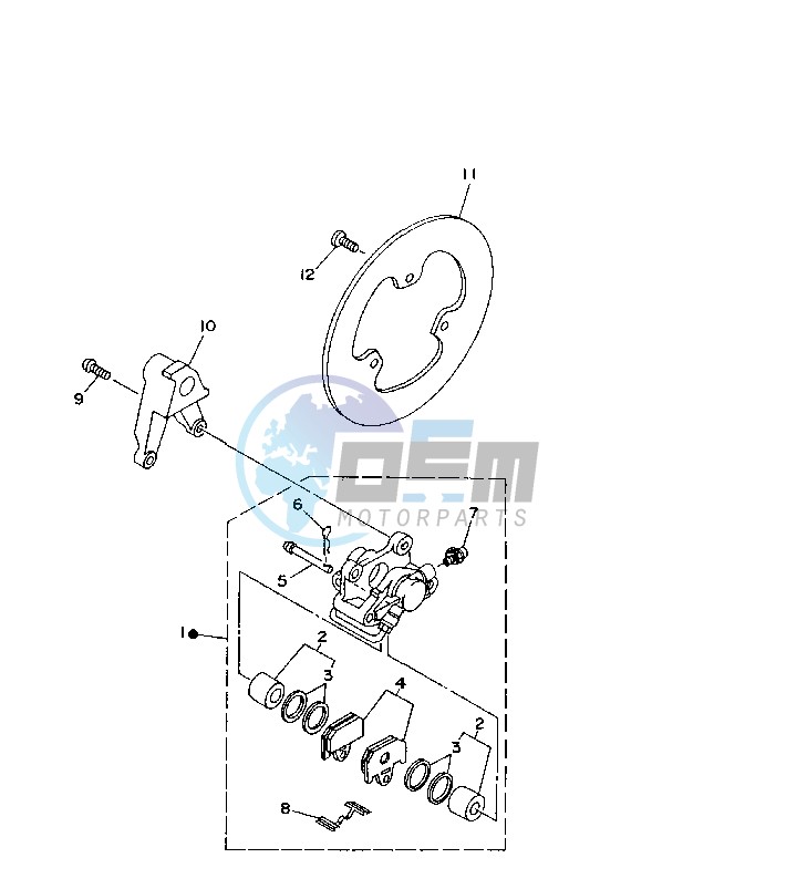 REAR BRAKE CALIPER