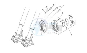 RSV 4 1000 4V SBK-FACTORY drawing Front brake caliper