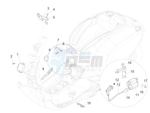 SPRINT 50 2T NOABS E2 (EMEA) drawing Voltage Regulators - Electronic Control Units (ecu) - H.T. Coil