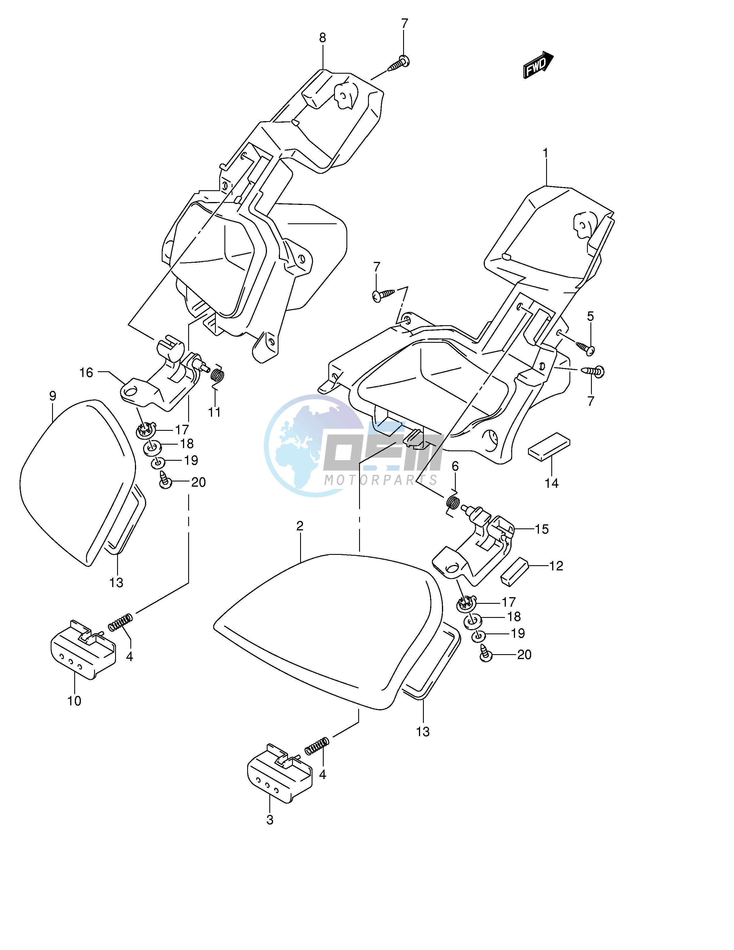 FRONT PANEL BOX (MODEL K4 K5 K6)