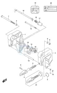 DF 9.9A drawing Clamp Bracket Non-Remote Control