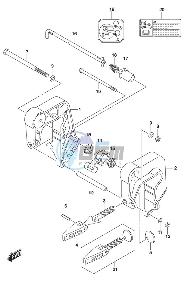 Clamp Bracket Non-Remote Control