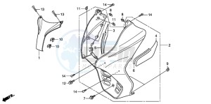 FES150A 125 S-WING drawing FRONT COVER (FES1257/A7)(FES1507/A7)