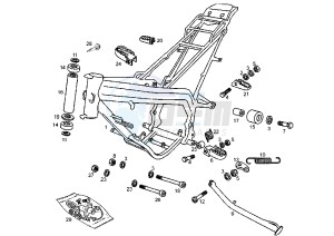 SENDA R X-TREM EU2 - 50 cc drawing FRAME-CENTRAL STAND