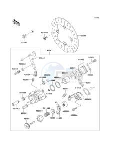 KSF 250 A [MOJAVE 250] (A15-A18) [MOJAVE 250] drawing REAR BRAKE-- KSF250-A15 - A17- -