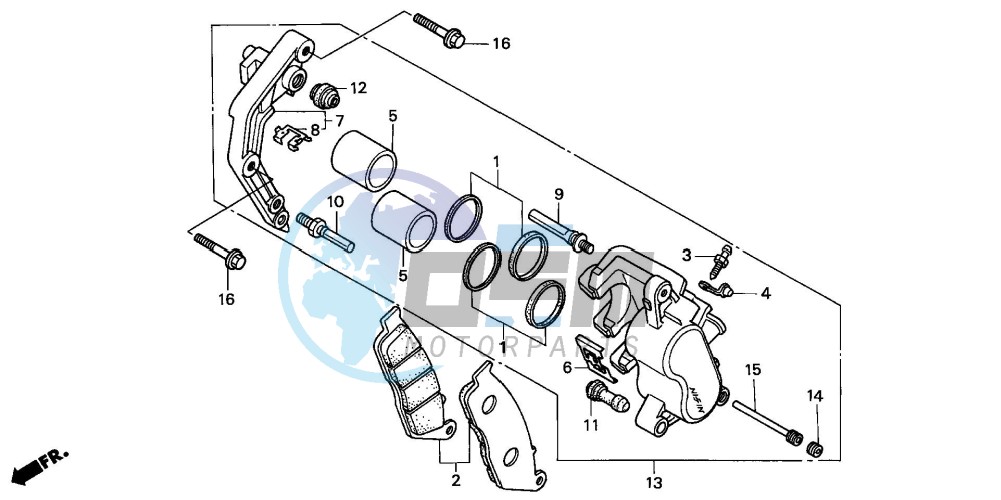 FRONT BRAKE CALIPER