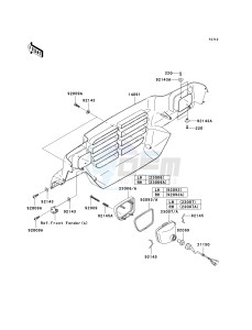 KAF 950 C [MULE 3010 TRANS4X4 DIESEL] (C7F) C7F drawing HEADLIGHT-- S- -