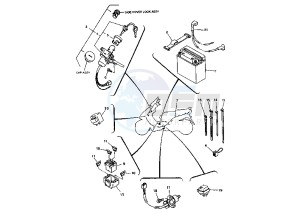 YP MAJESTY 125 drawing BATTERY