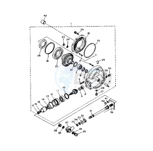 XV VIRAGO 1100 11000 drawing DRIVE SHAFT