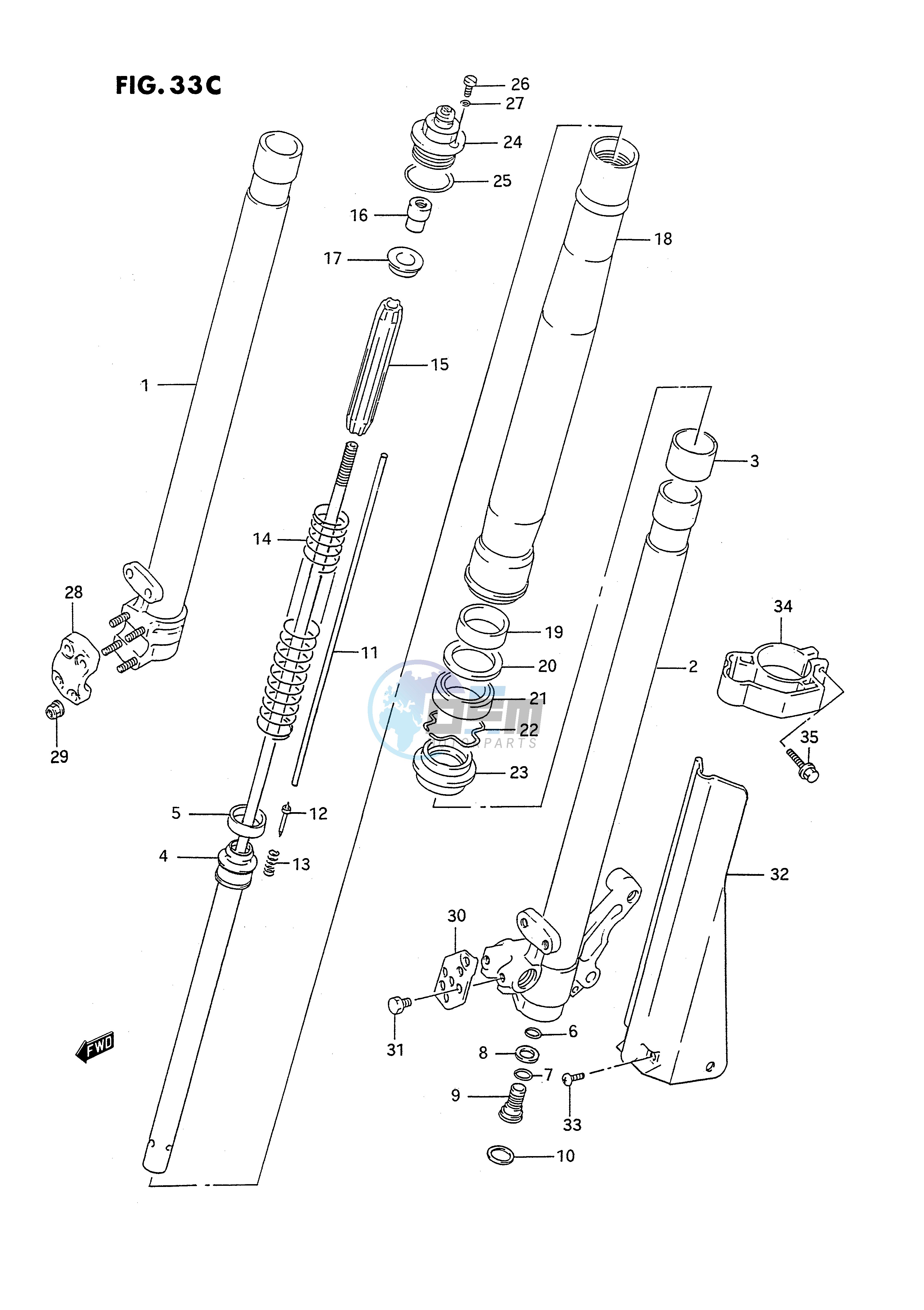 FRONT DAMPER (MODEL N)