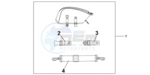 CBR1000RAA F / ABS CMF drawing REAR SEAT BAG