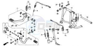 ST1100P drawing PEDAL/STAND