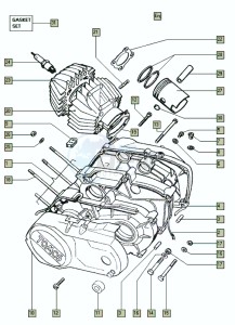 A35_J3-J5 50 J3-J5 drawing Crankcase-cylinder-piston