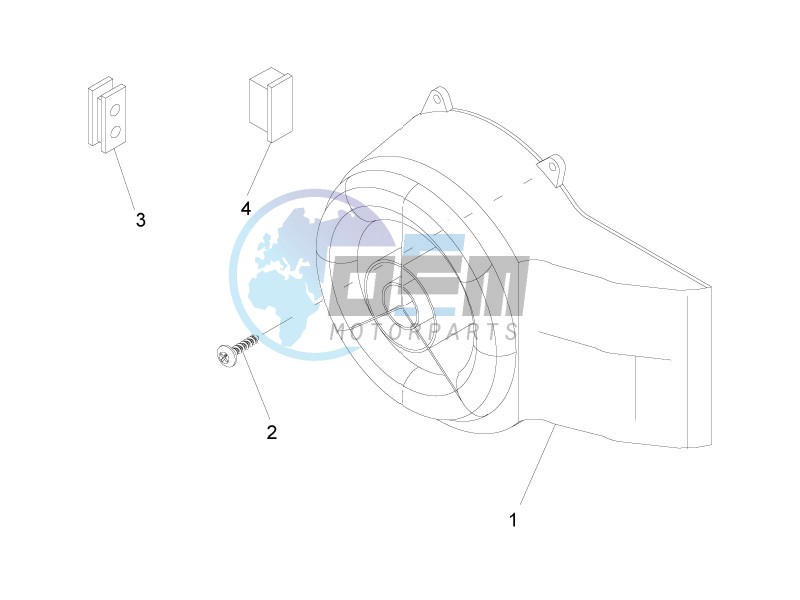 Flywheel magneto cover - Oil filter