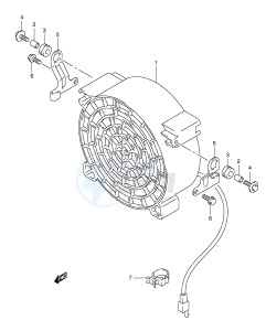 LT-F400 (E24) drawing COOLING FAN