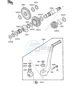 KXT 250 B [TECATE] (B2) [TECATE] drawing KICKSTARTER MECHANISM