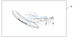 GL1800A drawing TRUNK HANDLE