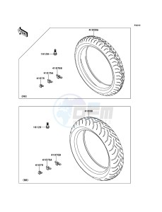 VERSYS_ABS KLE650DDF XX (EU ME A(FRICA) drawing Tires