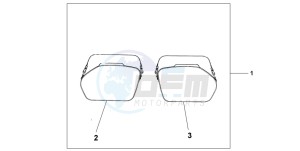 FES150 125 S-WING drawing TOPO BOX INNERBAG