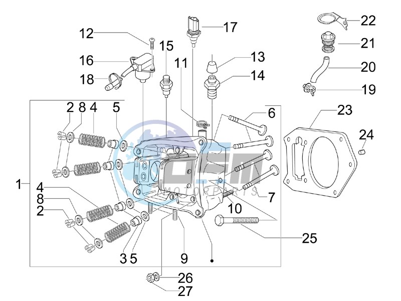 Cilinder head unit - Valve