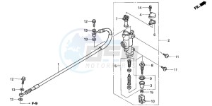 CRF250R drawing RR. BRAKE MASTER CYLINDER