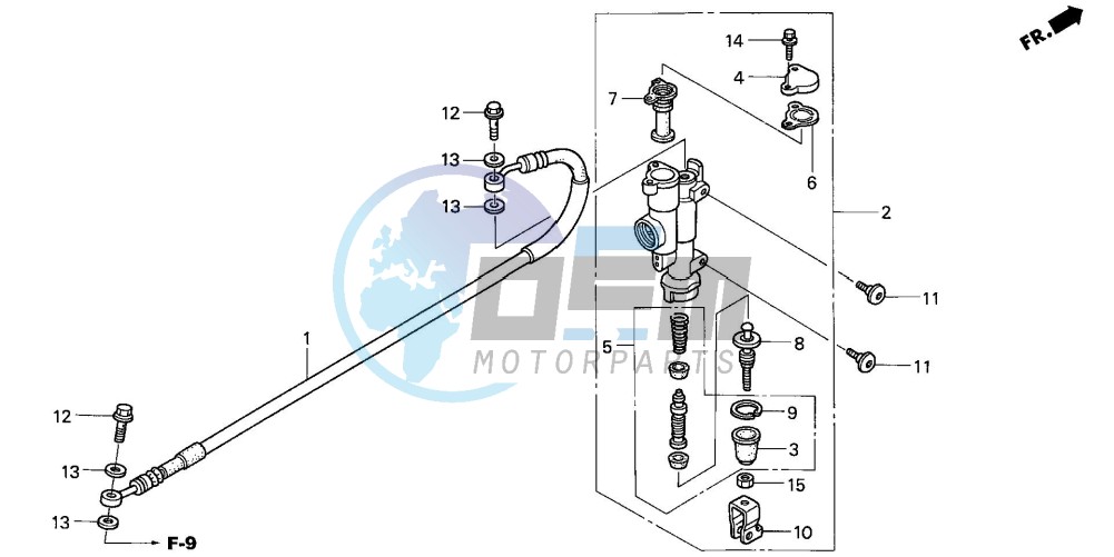 RR. BRAKE MASTER CYLINDER