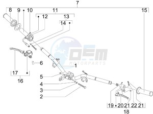 LX 50 4T-4V Touring drawing Handlebars - Master cil