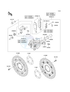 EX 650 C [NINJA 650R] (C9F) C9F drawing FRONT BRAKE