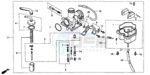 CM125C drawing CARBURETOR