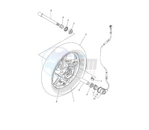 XP T-MAX 530 drawing FRONT WHEEL