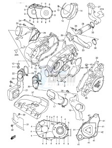 LT-A500F (E24) drawing CRANKCASE COVER