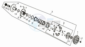 CELLO 50 45KMH drawing CLUTCH