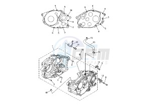 XT R 660 drawing CRANKCASE