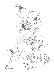 XVS1300CU XVS1300 CUSTOM (2SS1) drawing INTAKE 1